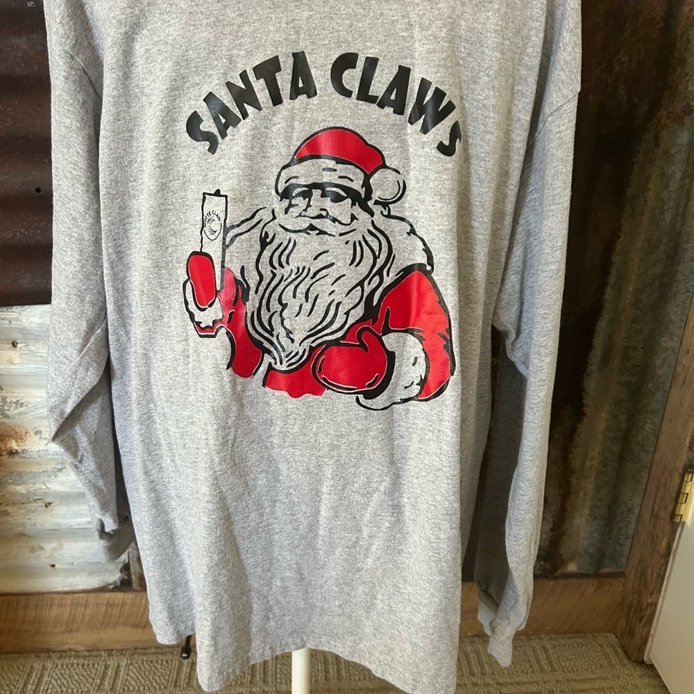 ❤️Santa Claws Long Sleeve Tee-large unisex